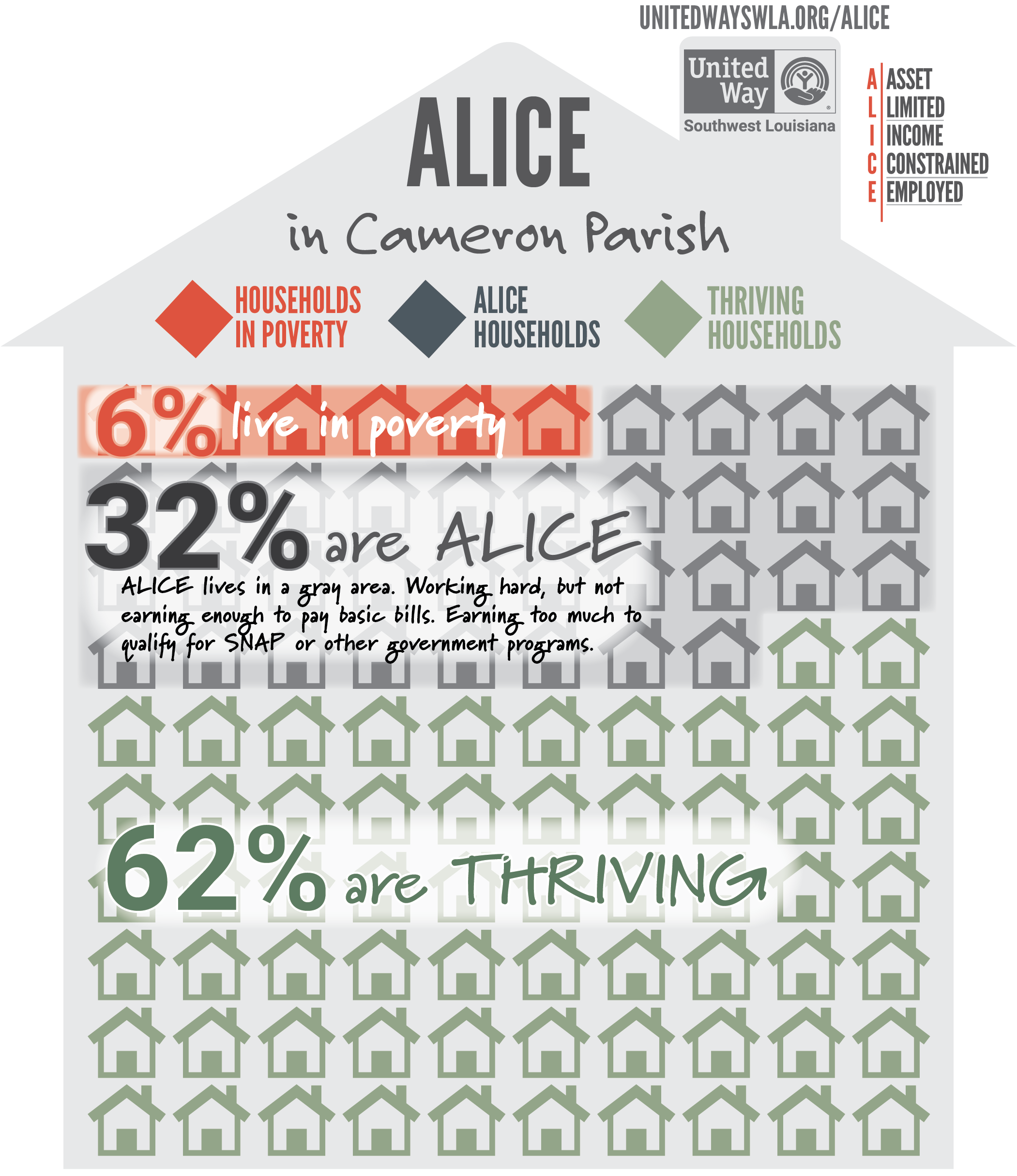 ALICE HOUSEHOLDS IN CAMERON PARISH