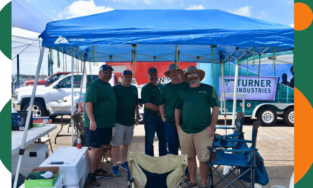 Entergy linemen at Battle for the Paddle