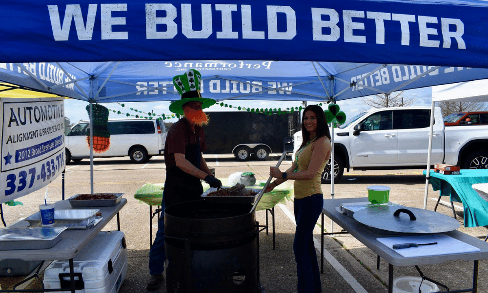 Jambalaya cook at Battle for the Paddle