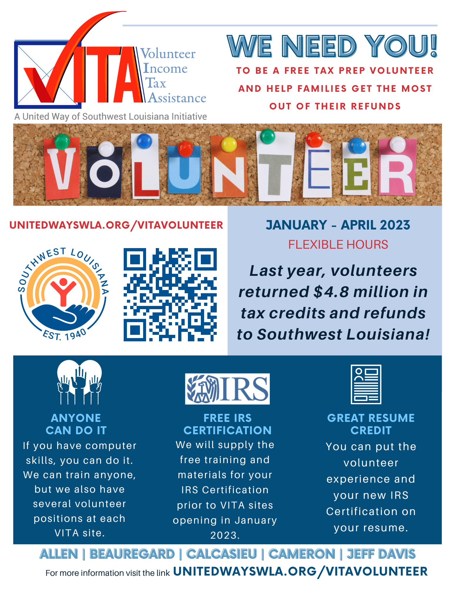 VITA volunteer flyer